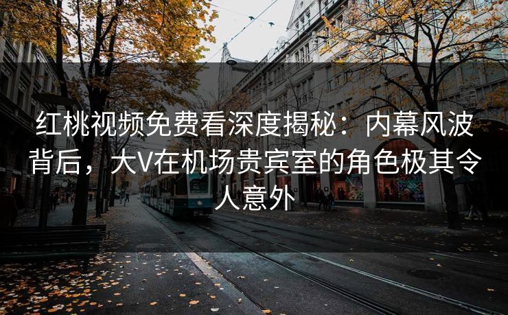 红桃视频免费看深度揭秘：内幕风波背后，大V在机场贵宾室的角色极其令人意外